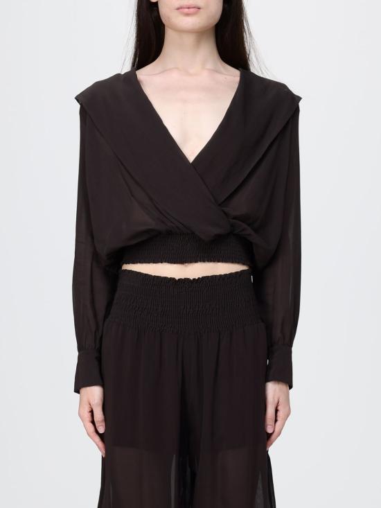 26SS 핑코 긴팔 티셔츠 106848A3B2 M04 Brown