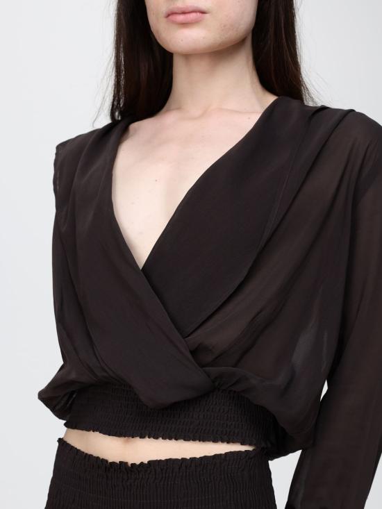 26SS 핑코 긴팔 티셔츠 106848A3B2 M04 Brown - PINKO