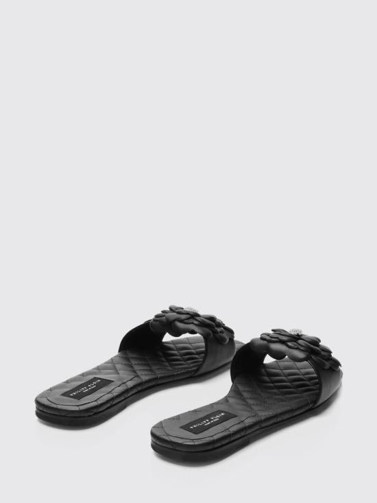26SS 필립 플레인 뮬/슬리퍼 PAFSWSA0781PLE005N 02 Black - PHILIPP PLEIN