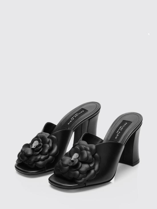 26SS 필립 플레인 뮬/슬리퍼 PAFSWSA0777PLE005N 02 Black - PHILIPP PLEIN