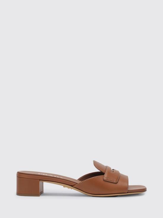 26SS 프라다 레더 힐 뮬 1XX781035248 F0054 Camel