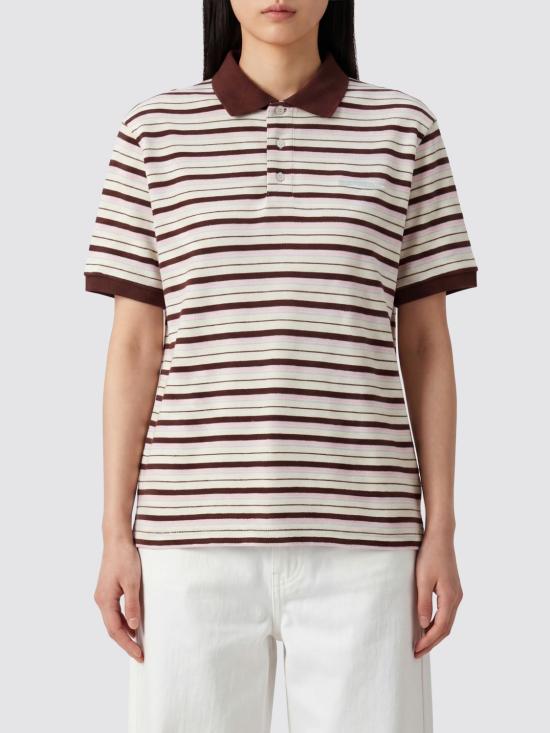 26SS 던스트 폴로 티셔츠 UDTS6B121W2 BROWNSTRIPE Multicolor