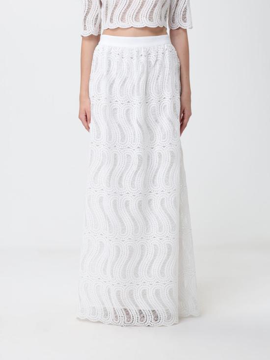 26SS 라쿠엘 디니즈 롱 스커트 8L00025NUC0005 010 White