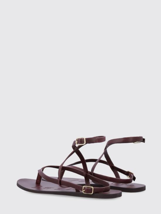 26SS 마네비 샌들 I16Y0 BURGUNDY CROSSOVOER Burgundy - MANEBI