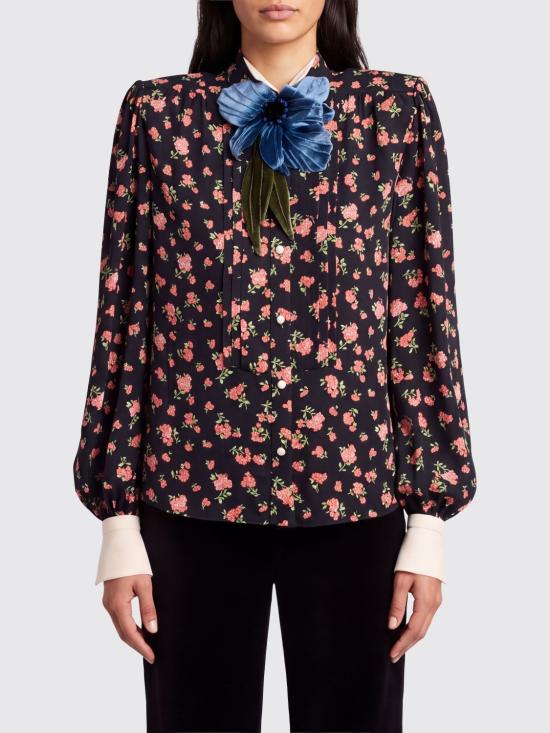 26SS 발렌티노 가라바니 블라우스 8B0AB8D3A6C K92 Black