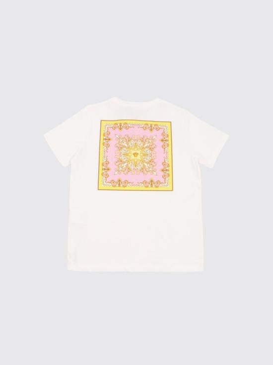 26SS [키즈] 베르사체 티셔츠 10183421A17235 6WK10 White - VERSACE