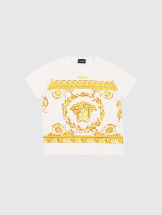 26SS [키즈] 베르사체 티셔츠 10183421A13183 2W110 White