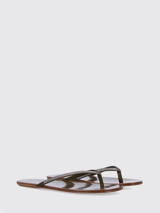 26SS 페드로 가르시아 뮬/슬리퍼 PRUNE01 009 Olive - PEDRO GARCIA