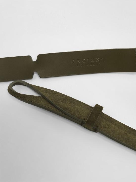 26SS 오르치아니 가죽 벨트 NB0060SUE MIL Military - ORCIANI