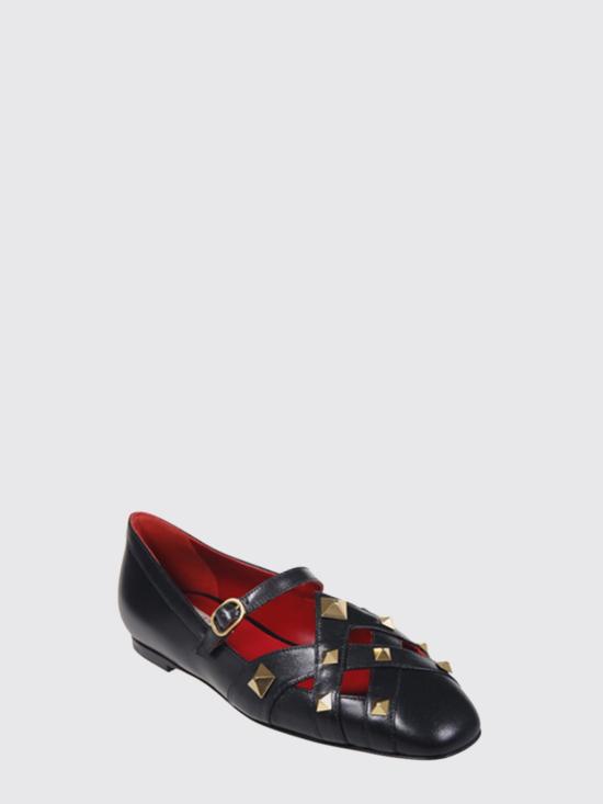 26SS 발렌티노 가라바니 플랫 슈즈 8W2S0PC3JYW 0NO Black - VALENTINO GARAVANI
