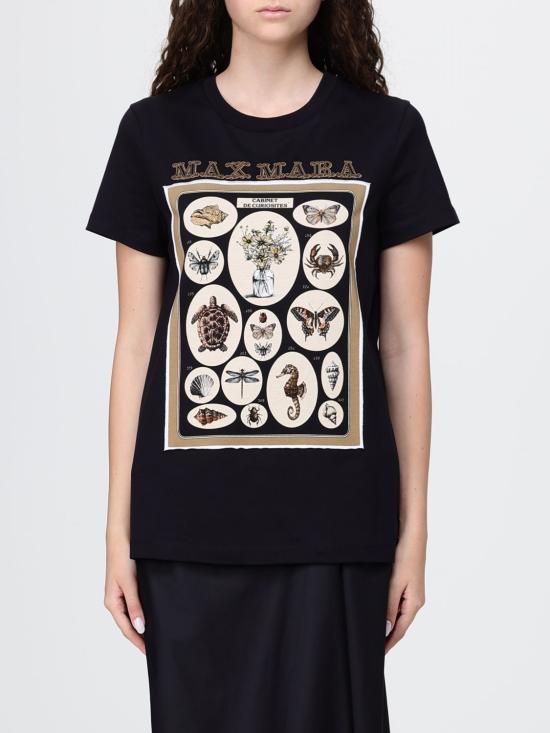 26SS 막스마라 반팔 티셔츠 261941066206 018 Black