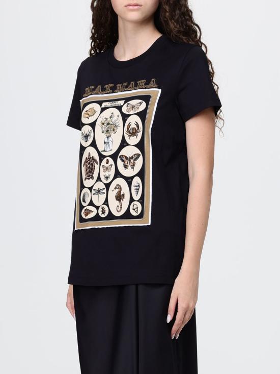 26SS 막스마라 반팔 티셔츠 261941066206 018 Black - MAX MARA