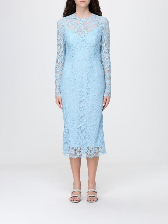 26SS 돌체앤가바나 롱 원피스 F6M0DTILMDR B6227 Gnawed Blue