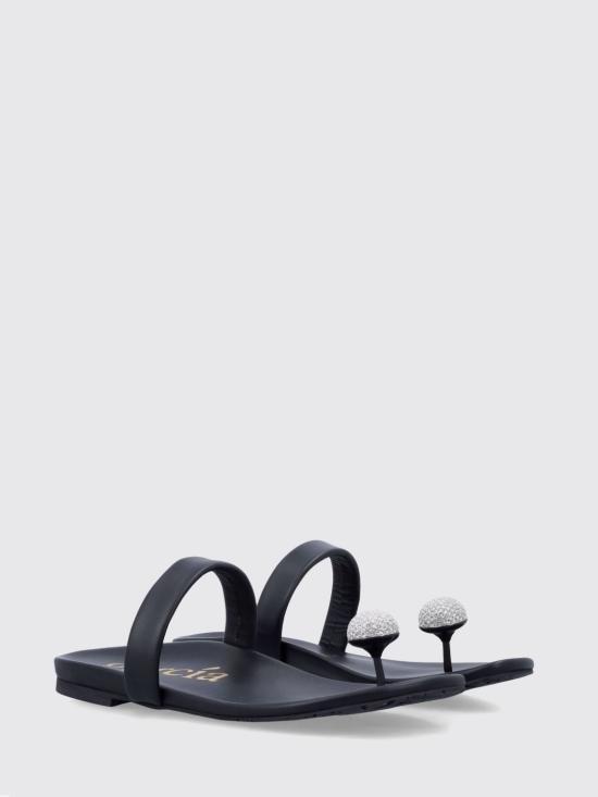 26SS 페드로 가르시아 뮬/슬리퍼 BRIA03 001 Black - PEDRO GARCIA