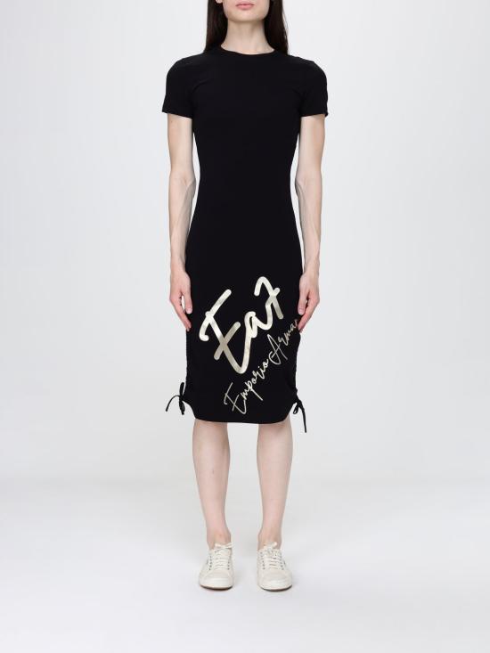 26SS 엠포리오 아르마니 롱 원피스 7W001062AF10373 UC001 Black