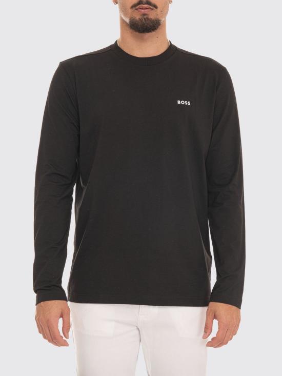 26SS 보스 긴팔 티셔츠 50506365 001 Black