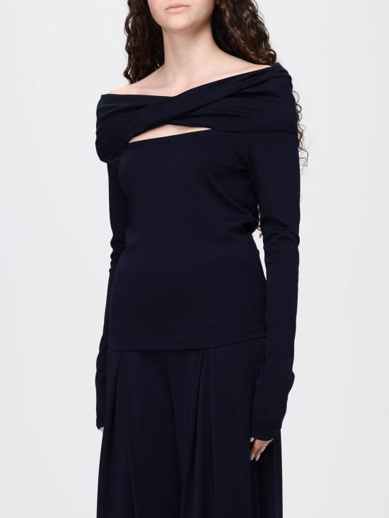 26SS 막스마라 긴팔 티셔츠 2611941028600 004 Navy - MAX MARA