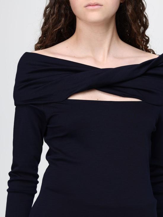 26SS 막스마라 긴팔 티셔츠 2611941028600 004 Navy - MAX MARA