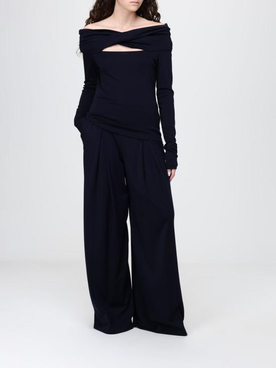 26SS 막스마라 긴팔 티셔츠 2611941028600 004 Navy - MAX MARA