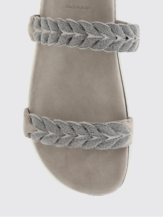 26SS 브루넬로 쿠치넬리 뮬/슬리퍼 MZSFG3159 C5859 Ice - BRUNELLO CUCINELLI