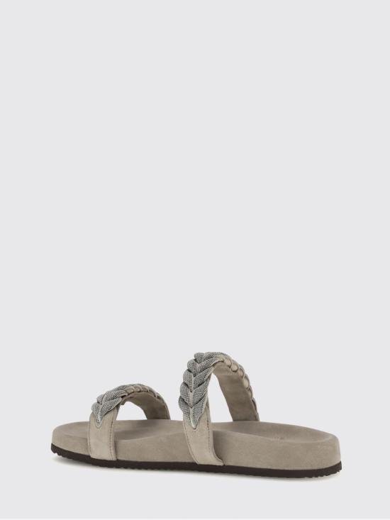 26SS 브루넬로 쿠치넬리 뮬/슬리퍼 MZSFG3159 C5859 Ice - BRUNELLO CUCINELLI