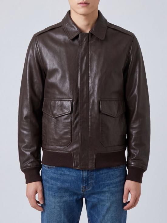 26SS 쇼트N.Y.C 가죽 자켓 19026LCFLIGHTWX Brown