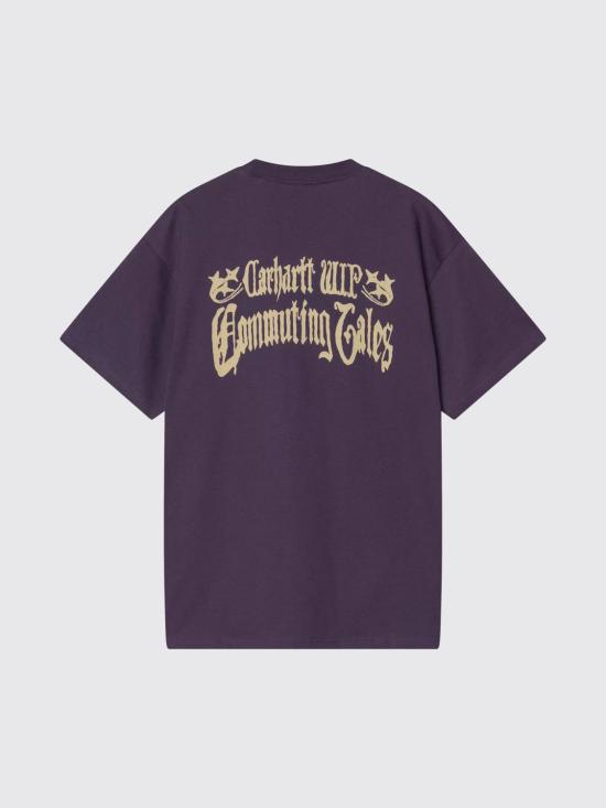 26SS 칼하트 WIP 숏슬리브 커뮤팅 테일즈 티셔츠 I036010 889XX Violet - CARHARTT WIP