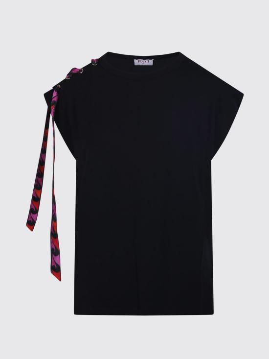 26SS 푸찌 민소매 티셔츠 6HTP406H990 6HT Black - PUCCI