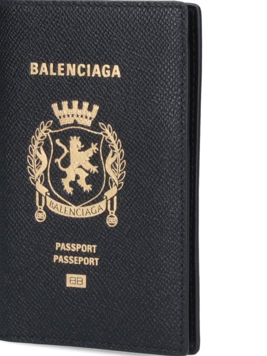 26FW 발렌시아가 패스포트 홀더 787742 2AA3R 1000 Black - BALENCIAGA