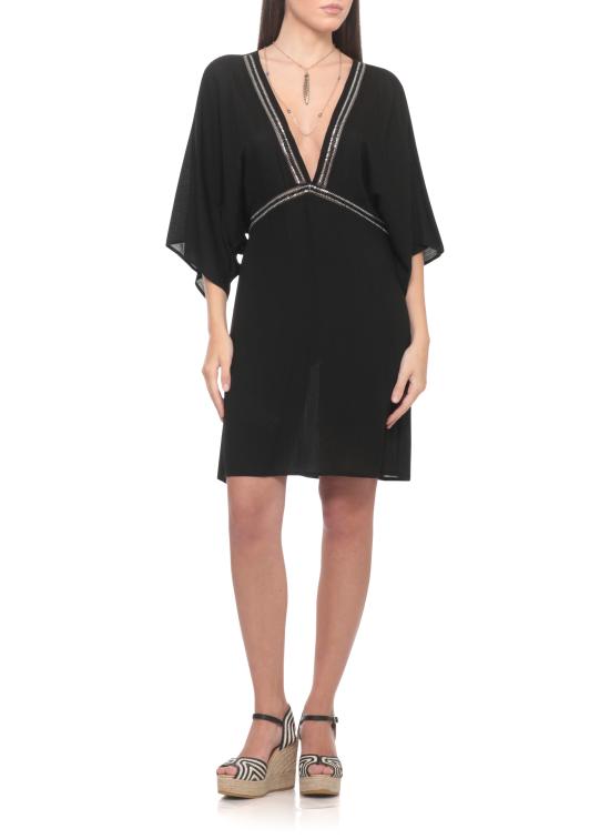 26SS 미스비키니 숏 원피스 V6062D CREPONNE UNITONERO Black - MISSBIKINI