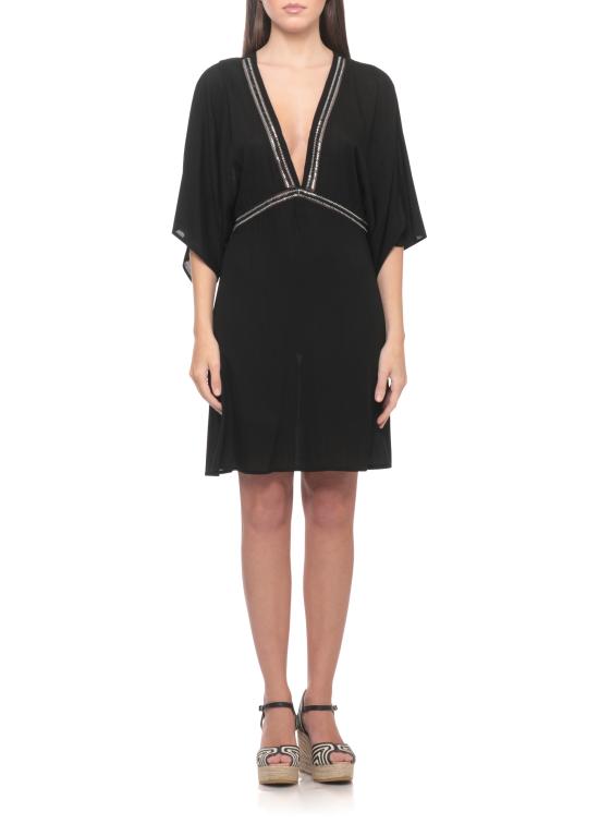 26SS 미스비키니 숏 원피스 V6062D CREPONNE UNITONERO Black - MISSBIKINI