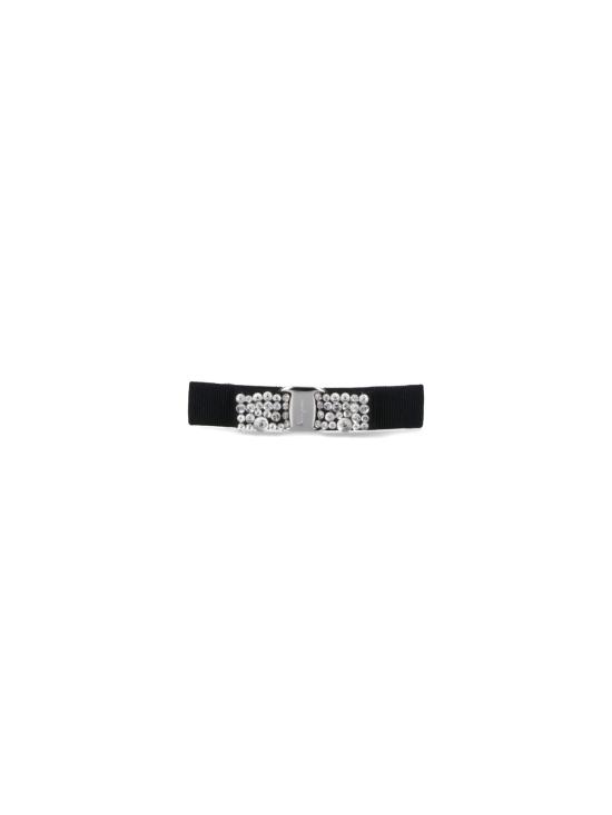 26FW 살바토레 페라가모 헤어 액세서리 713035 001 Black