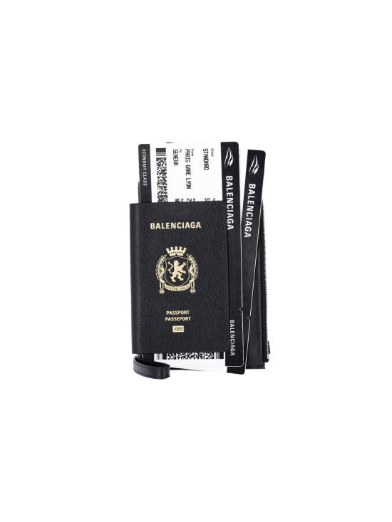 26FW 발렌시아가 패스포트 폰 홀더 787733 2AA3R 1000 Black