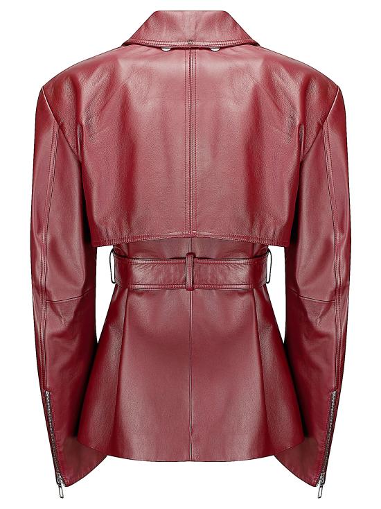 26SS 스포트막스 트렌치 코트 2612441013600 002 BORDEAUX - SPORTMAX