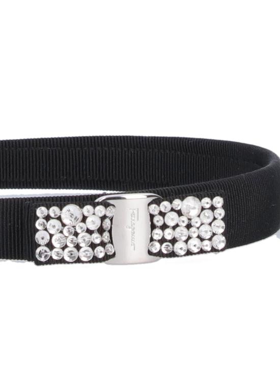 26FW 살바토레 페라가모 헤어 액세서리 713034 001 Black - SALVATORE FERRAGAMO