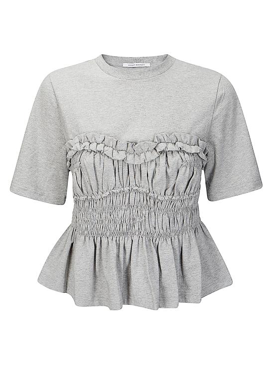 26SS 세실리아 반센 반팔 티셔츠 425RTW19002 GREYMELANGE GREY MELANGE