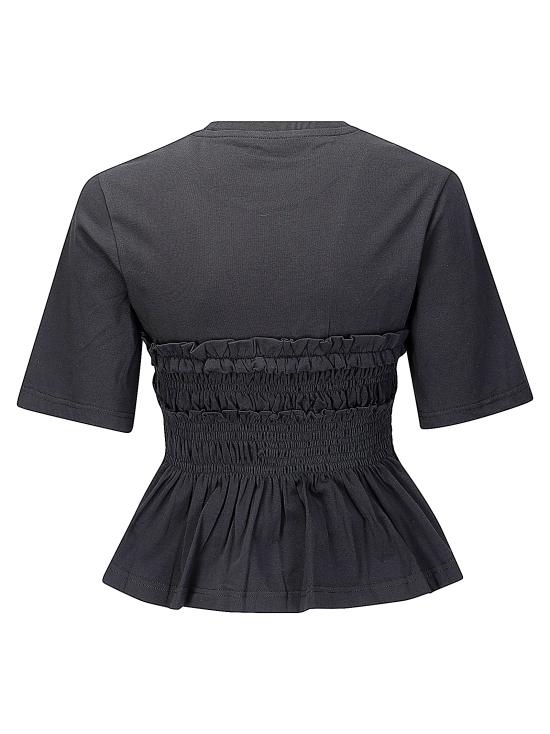 26SS 세실리아 반센 빌데 저지 티셔츠 425RTW19007 BLACK - CECILIE BAHNSEN