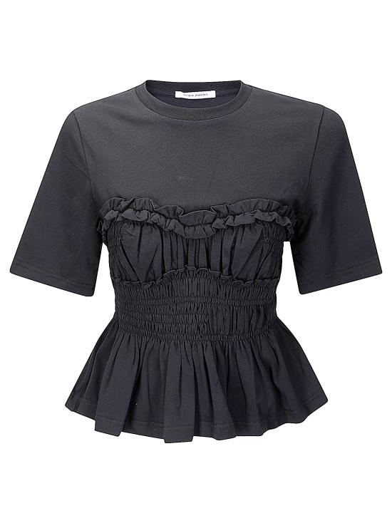26SS 세실리아 반센 빌데 저지 티셔츠 425RTW19007 BLACK