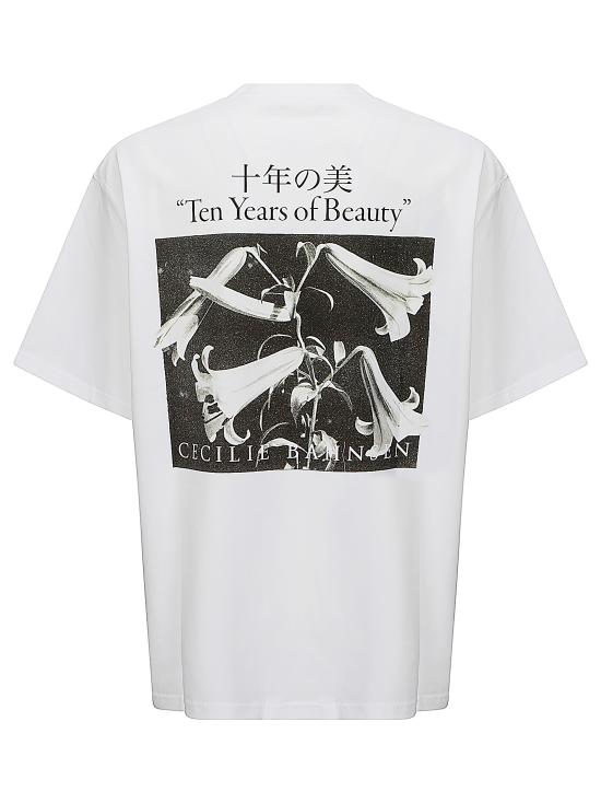 26SS 세실리아 반센 반팔 티셔츠 126RTW19002 WHITEBLACK WHITE BLACK - CECILIE BAHNSEN
