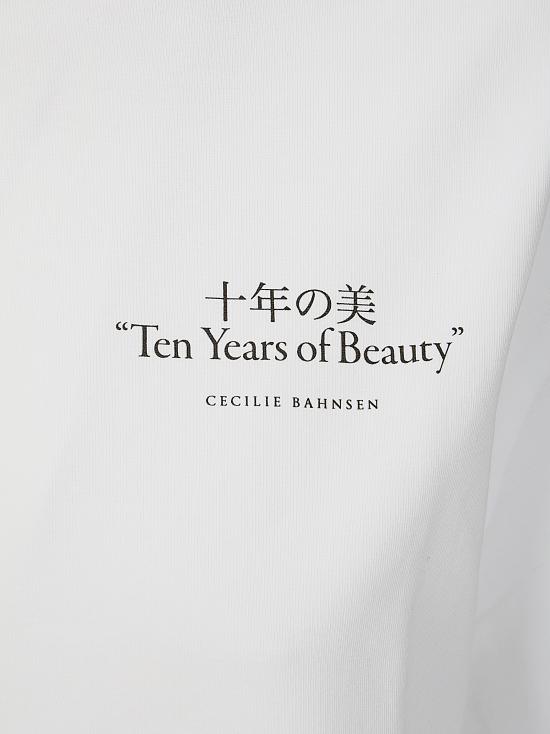 26SS 세실리아 반센 반팔 티셔츠 126RTW19002 WHITEBLACK WHITE BLACK - CECILIE BAHNSEN