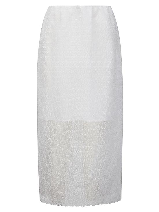 26SS 세실리아 반센 롱 스커트 126RTW17013 WHITE