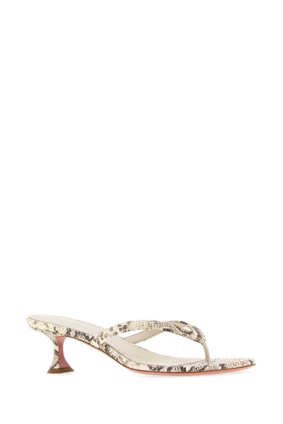 26SS 아미나 무아디 뮬/슬리퍼 JULIETTETHONG45 NATPRISNA Animal Print - AMINA MUADDI