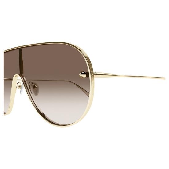  알렉산더 맥퀸 선글라스 AM0481S 002 Gold - ALEXANDER MCQUEEN
