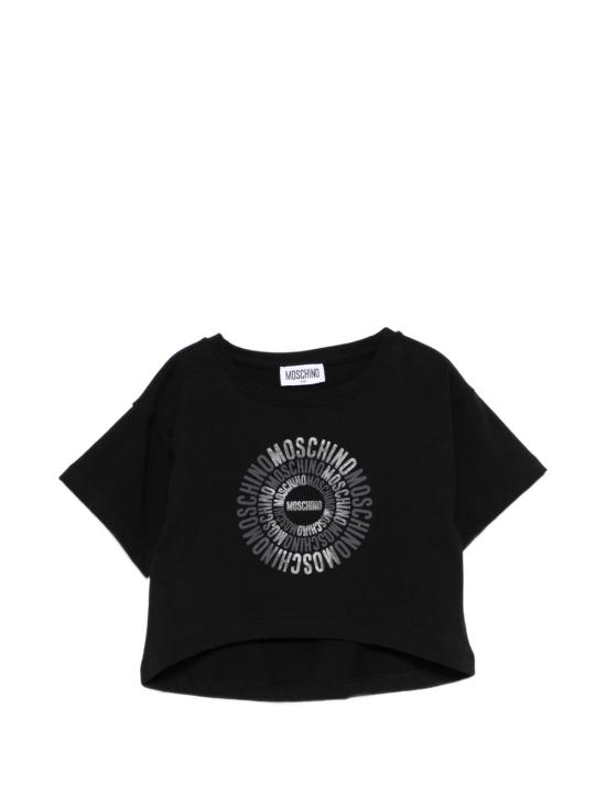 26SS [키즈] 모스키노 티셔츠 HDM070 LAA0260100 Nero