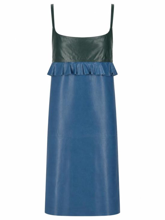 26FW 라 로즈 미디 원피스 1365 VERDE BLU VERDE AZZURRO - LA ROSE
