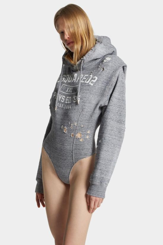 26FW 디스퀘어드2 후드 티셔츠 S72NA0136S25477 860M GREY MELANGE - DSQUARED2