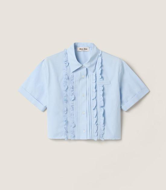 26FW 미우미우 셔츠 MK2045SOOO10RG F0013 AZZURRO