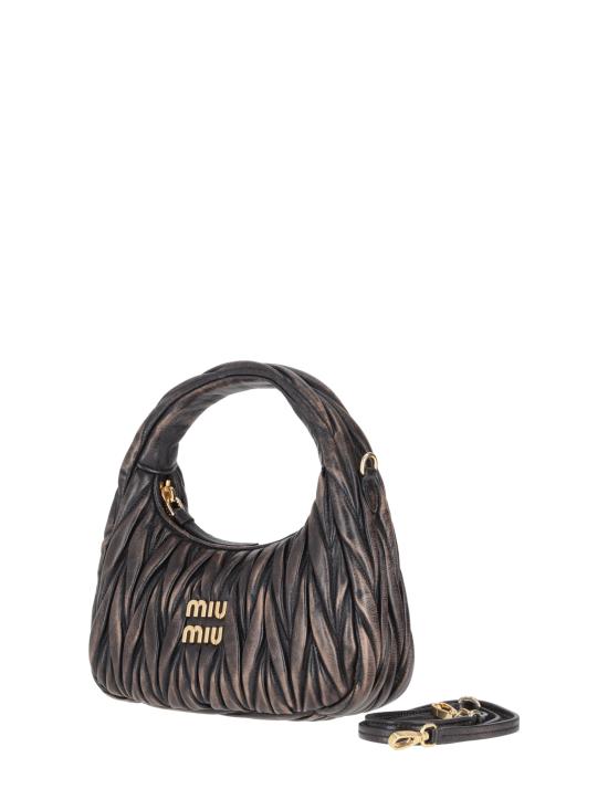26FW 미우미우 마틀라쎄 완더 레더 토트백 5BC125VOOYAF6Q F0201 CAFFE - MIU MIU