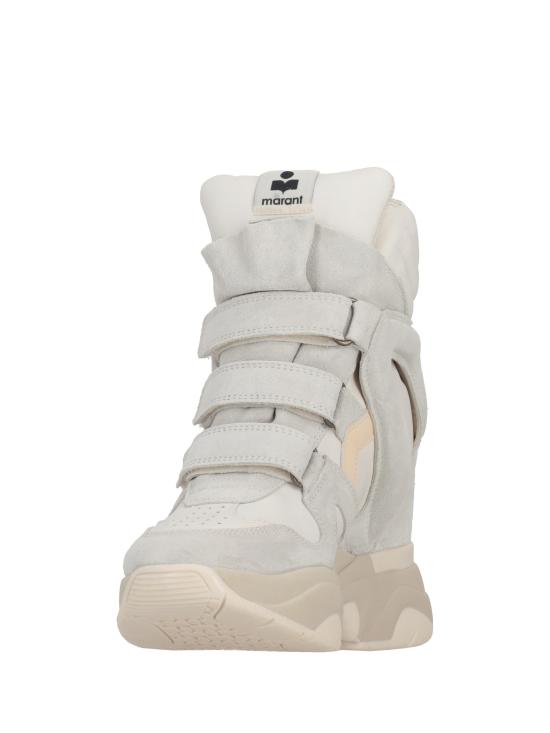 26FW 이자벨마랑 발스키 하이탑 스웨이드 웨지 스니커즈 BK0009FAA1E17S 20WH WHITE - ISABEL MARANT
