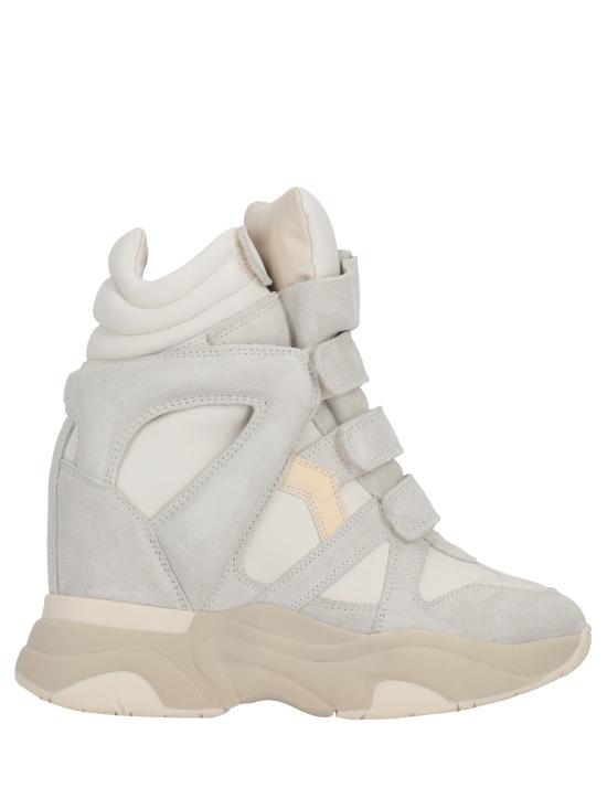 26FW 이자벨마랑 발스키 하이탑 스웨이드 웨지 스니커즈 BK0009FAA1E17S 20WH WHITE